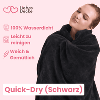 Schnelltrocknende Liebesdecke 🔁 (Schwarz)