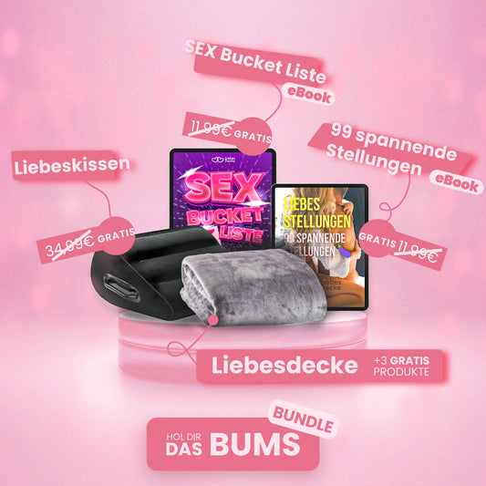 Bums Bundle™ - Die Wasserdichte Kuscheldecke + Liebeskissen + 2 spannende Ebooks